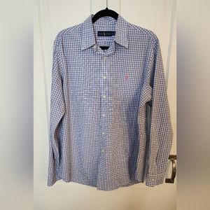 3/$25 Ralph Lauren Button Down Plaid Shirt Size Large